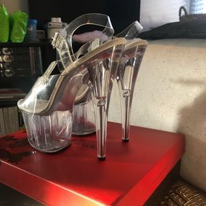Pleaser Clear Pole-dancing Heels